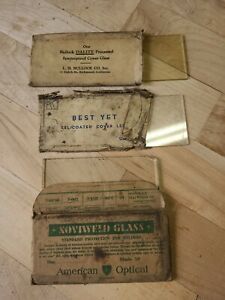 Vintage American Optical welding bullock glass clear