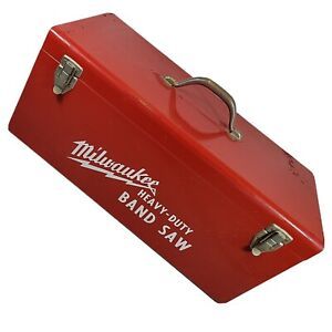 MILWAUKEE HEAVY DUTY DEEP CUT  BAND SAW # 6225 6226 Metal tool box case used USA