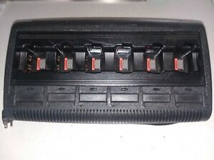 Motorola Impres 6 unit Charger WPLN4198A with LCD Displays HT750, HT1250, PR860