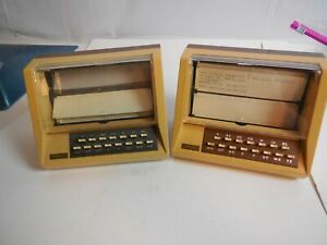 C6 Vtg Lot of 2 Telepon TBX-15 Battery Operated Touch Telephone/Business Index