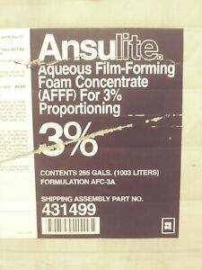 Ansulite™ 3% AFFF Concentrate (AFC-3A), 100 gallon tote
