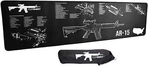 Gun Cleaning Mat ar-15 Rifle Shotgun Handgun Clean Firearms Weapon 3mm Thick