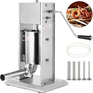 10L Manual Meat Grinder Sausage Stuffer Filler Sausage Maker Commercial Machine