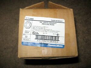 &#034; Box of 50 &#034; New Thomas &amp; Betts Sealing Rings 3/4&#034; Stainless Steel Part # 5303