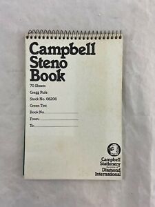 Vintage - Campbell - Steno Notebook - 70 Sheets - Unused