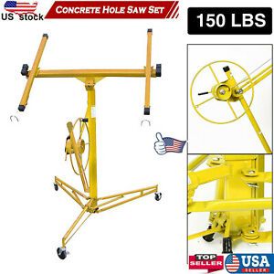 11Ft Lifter Tool Drywall Hoist Caster Heavy Duty Plasterboard Panel Sheet Crane.