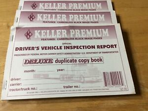JJ Keller Lot Of 3 Driver’s Vehicle Inspection Report Deluxe Book