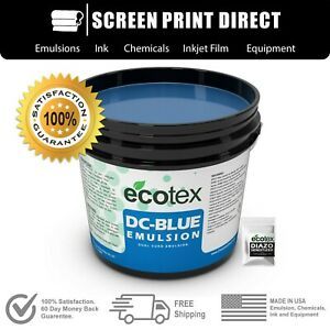 Ecotex® Dual Cure Emulsion DC Blue Graphic Dual Cure Screen Printing Emulsion PT