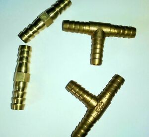 8mm Brass 3-Way Copper Hose Joiner Tee I type hose Joiner Connector.