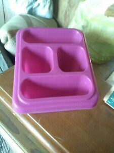 desktop plastic organizer purple