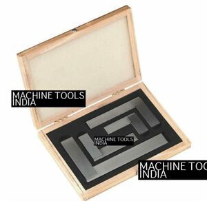 MACHINISTS HARDENED STEEL SQUARE SET 4 PC 2&#034;/ 3&#034;/ 4&#034;/ 6&#034; RIGHT ANGLE