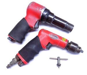 Nice Sioux 270-3 Rivet Gun &amp; Sioux Mini Palm Drill Set  Aircraft Tool