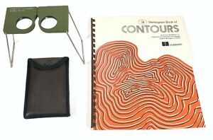 Forestry Suppliers Pocket Stereoscope 2x Stereo Viewer PS-2a &amp; Book Of Contours