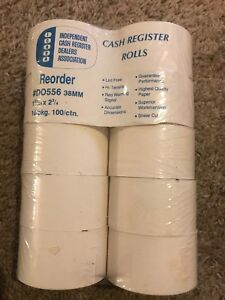 Independent Cash Register Dealers Association Register Rolls RSPA 10 Rolls