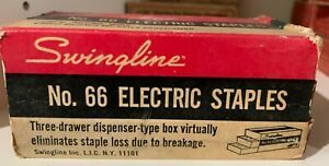 Vintage Swingline 66 Electric  Staples Chisel Point ( 4 boxes)