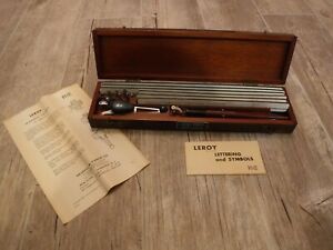 Vintage Keuffel &amp; Esser Co KE Leroy Lettering set in Wood Case