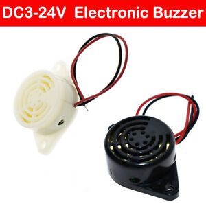 3-24V 95DB WARNING Piezo Buzzer Alarm Continuous Sound TRAILER/INDICATOR/VAN/CAR
