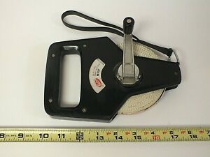 Vintage Malco 50ft 15m Fiberglass Measuring Tape M50F