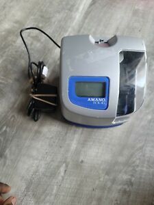 Time punch Clock Amano TCX-45 with power cord Working with no Key