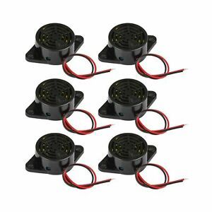 6Pcs SFM-27 DC 3-24V Electronic Buzzer Alarm Sounder Continuous Sound Intermi...