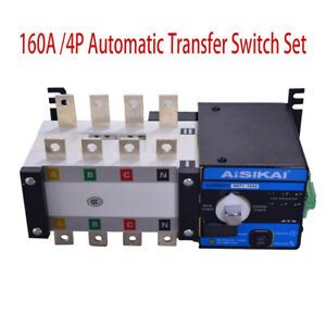 4P 160A ATS dual power Automatic Transfer Switch diesel generator parts electric