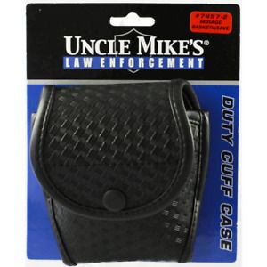 Uncle Mike&#039;s 74572 Mirage Basketweave LowCut Front Duty Cuff Case