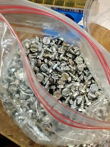1/4&#034; #6 sheet metal screw, 1/4&#034; hex head with screwdriver slot, count 1700+
