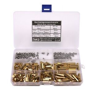 1X(300Pcs M3 Copper Male Female Hex Standoff Pillar Board Mount PCB Hexagon