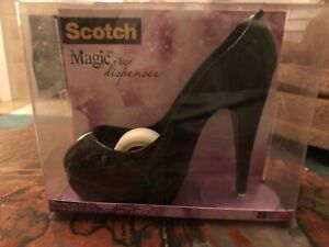 Scotch Magic High Heel Tape Dispenser &amp; Tape 5.5 &#034; height x 5.5&#034; length 2&#034; wide