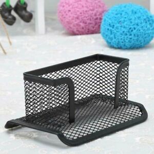 Portable Metal Bracket Business Card Holder Mesh Support Study Geometric Stand