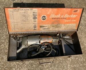 Vintage Black &amp; Decker No. 682-6, 6-Speed Heavy Duty Sabre Saw in Case