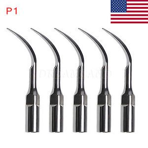 5X Dental Ultrasonic Perio Scaler Insert Tips P1 fit Cavitron EMS Handpiece P1