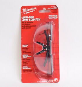 Milwaukee Clear Safety Glasses - Anti-fog &amp; Anti Scratch - 48-73-2000