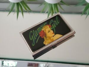 Business Card Metal Box Glamour Girl