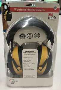 3M TEKK WorkTunes Hearing Protector, MP3 Compatible with AM/FM Tuner NEW NIB
