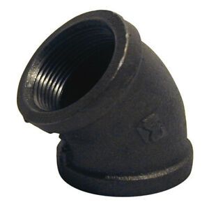 BK Products 520-204HN Malleable Iron Black Pipe 45 Deg Elbow 3/4 in. (Pack of 5)