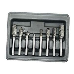Carbide Burr Set 8pcs with 1/4&#039;&#039;Shank Double Cut Solid Power Tools Tungsten
