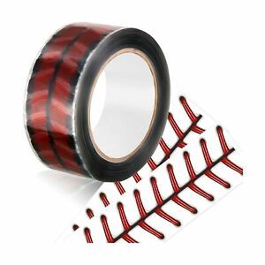 110 Yards Baseball Stitches Design Tape Adhesive Baseball Packing Tape Crafti...