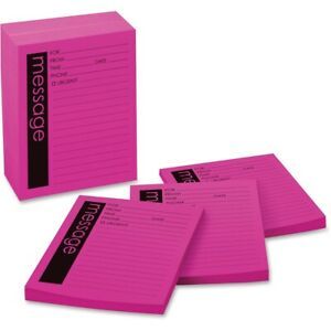 Post-it&amp;reg;  Message Pad 7662 7662  - 1 Each