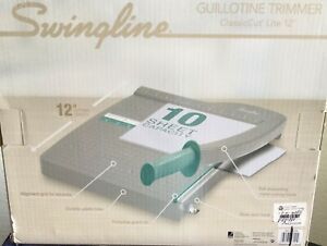 Swingline 9312 Classic Cut Lite Guillotine 10 Sheet Capacity 12&#034; Paper Trimmer
