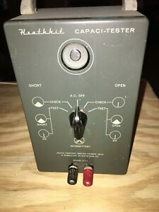 Heathkit Capaci-Tester CT-1 Capacitor Tester, Untested / For Parts -Heath