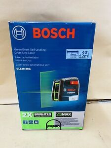 Brand New !!! BOSCH GLL40-20G Green Beam Self Leveling Cross Line Laser