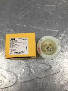 Hubbell HBL2825 30a Flanged Inlet 277/408V Nema