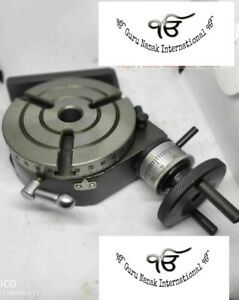 Rotary Table 4&#034; 100mm Horizontal Vertical MT2 Bore Model Milling Machine 3 Slot/