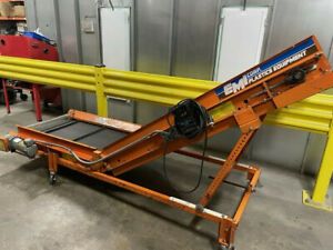 EMI Plastics Equipment KKI-30-4-6-20 74&#034; x 26&#034; wide Incline Conveyor (#11765)