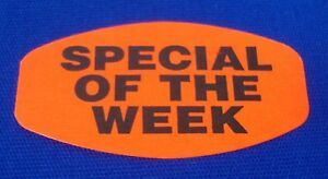 1,000 Self-Adhesive SPECIAL OF THE WEEK Labels 1.5x.75&#034; Stickers Retail Supplies
