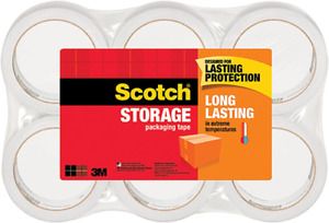 Long Lasting Storage Packaging Tape, 1.88&#034; x 54.6 yd, Designed for Storage