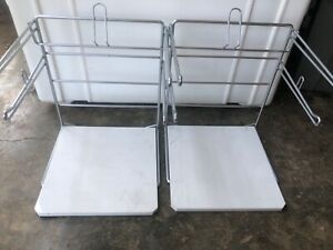 Lot of 2 - Plastic Bag Holder Grocery Shopping Retail Holders Stand Dispenser