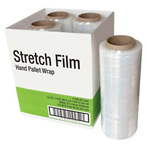 13&#034; x 15000 Pallet Wrap Stretch Wrap Film Hand Wrap with Roll 80 Gauge/20 Micron