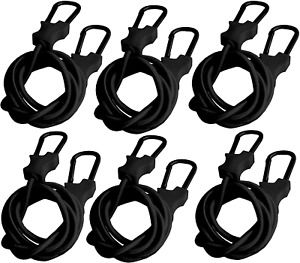 Strapright  Carabiner  Bungee  Cord  -  60 &#034; &amp;  36 &#034;  Black  |  Premium  Heavy